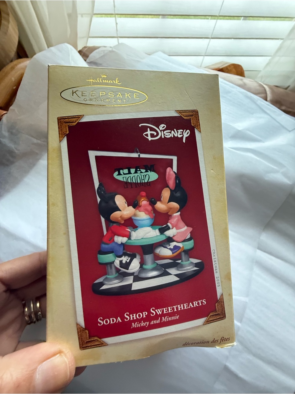 Hallmark Keepsake Ornament Soda Shop Sweethearts - Mickey and Minnie Disney